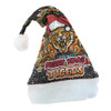 Wests Tigers Christmas Hat - Merry Christmas Our Beloved Team With Aboriginal Dot Art Pattern