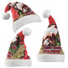 Redcliffe Dolphins Christmas Hat - Merry Christmas Our Beloved Team With Aboriginal Dot Art Pattern