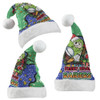 Canberra Raiders Christmas Hat - Merry Christmas Our Beloved Team With Aboriginal Dot Art Pattern