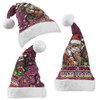 Queensland Cane Toads Christmas Hat - Merry Christmas Our Beloved Team With Aboriginal Dot Art Pattern