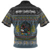 Penrith Panthers Christmas Custom Hawaiian Shirt - Chrissie Spirit Black Hawaiian Shirt