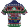 New Zealand Warriors Christmas Maori Custom Hawaiian Shirt - Indigenous Knitted Ugly Xmas Style Hawaiian Shirt