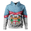 Australia South Sea Islanders Hoodie - Fiji In Fijian Tapa Pattern Coat Of Arms Symbol Hoodie