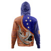 Australia  South Sea Islanders Hoodie - New Ireland Flag With Polynesian Shark Pattern Hoodie