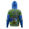 Australia  South Sea Islanders Hoodie - Solomon Islands Symbol In Polynesian Patterns With Tropical Flowers Style Hoodie