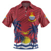 Australia  South Sea Islanders Polo Shirt - Gilbert Islands In Polynesian Pattern With Coconut Trees Polo Shirt