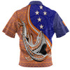 Australia  South Sea Islanders Polo Shirt - New Ireland Flag With Polynesian Shark Pattern Polo Shirt