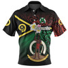 Australia  South Sea Islanders Polo Shirt - Vanuatu Special Original Flag In Polynesian Style Polo Shirt