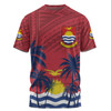 Australia  South Sea Islanders T-shirt - Gilbert Islands In Polynesian Pattern With Coconut Trees T-shirt