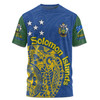 Australia  South Sea Islanders T-shirt - Proud To Be Solomon Islander In Polynesian Pattern Inspired T-shirt