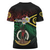 Australia  South Sea Islanders T-shirt - Vanuatu Special Original Flag In Polynesian Style T-shirt