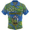 Australia  South Sea Islanders Hawaiian Shirt - Solomon Islands Symbol In Polynesian Patterns With Tropical Flowers Style Hawaiian Shirt