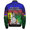 Australia  South Sea Islanders Bomber Jacket - I'm New Caledonian In Polynesian Style With Tropical Hibiscus Flowers Bomber Jacket