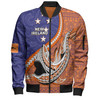 Australia  South Sea Islanders Bomber Jacket - New Ireland Flag With Polynesian Shark Pattern Bomber Jacket