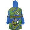 Australia  South Sea Islanders Snug Hoodie - Solomon Islands Symbol In Polynesian Patterns With Tropical Flowers Style Snug Hoodie