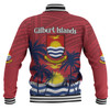 Australia  South Sea Islanders Baseball Jacket - Gilbert Islands In Polynesian Pattern With Coconut Trees Baseball Jacket