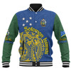 Australia  South Sea Islanders Baseball Jacket - Proud To Be Solomon Islander In Polynesian Pattern Inspired Baseball Jacket