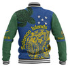 Australia  South Sea Islanders Baseball Jacket - Proud To Be Solomon Islander In Polynesian Pattern Inspired Baseball Jacket