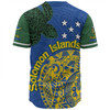 Australia  South Sea Islanders Baseball Shirt - Proud To Be Solomon Islander In Polynesian Pattern Inspired Baseball Shirt