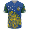 Australia  South Sea Islanders Baseball Shirt - Proud To Be Solomon Islander In Polynesian Pattern Inspired Baseball Shirt