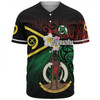 Australia  South Sea Islanders Baseball Shirt - Vanuatu Special Original Flag In Polynesian Style Baseball Shirt