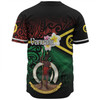 Australia  South Sea Islanders Baseball Shirt - Vanuatu Special Original Flag In Polynesian Style Baseball Shirt