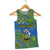 Australia  South Sea Islanders Men Singlet - Solomon Islands Symbol In Polynesian Patterns With Tropical Flowers Style Men Singlet