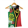 Australia  South Sea Islanders Men Singlet - Vanuatu Flag With Habiscus Flowers Men Singlet