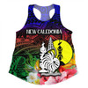 Australia  South Sea Islanders Women Racerback Singlet - I'm New Caledonian In Polynesian Style With Tropical Hibiscus Flowers Women Racerback Singlet