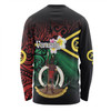 Australia  South Sea Islanders Long Sleeve T-shirt - Vanuatu Special Original Flag In Polynesian Style Long Sleeve T-shirt