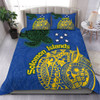 Australia  South Sea Islanders Bedding Set - Proud To Be Solomon Islander In Polynesian Pattern Inspired Bedding Set