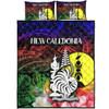 Australia  South Sea Islanders Quilt Bed Set - I'm New Caledonian In Polynesian Style With Tropical Hibiscus Flowers Quilt Bed Set