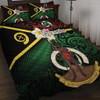 Australia  South Sea Islanders Quilt Bed Set - Vanuatu Special Original Flag In Polynesian Style Quilt Bed Set