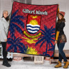 Australia  South Sea Islanders Quilt - Gilbert Islands In Polynesian Pattern With Coconut Trees Quilt