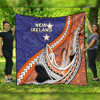 Australia  South Sea Islanders Quilt - New Ireland Flag With Polynesian Shark Pattern Quilt