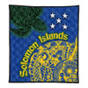 Australia  South Sea Islanders Quilt - Proud To Be Solomon Islander In Polynesian Pattern Inspired Quilt