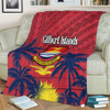 Australia  South Sea Islanders Blanket - Gilbert Islands In Polynesian Pattern With Coconut Trees Blanket