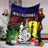 Australia  South Sea Islanders Blanket - I'm New Caledonian In Polynesian Style With Tropical Hibiscus Flowers Blanket
