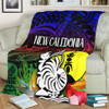 Australia  South Sea Islanders Blanket - I'm New Caledonian In Polynesian Style With Tropical Hibiscus Flowers Blanket
