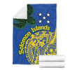 Australia  South Sea Islanders Blanket - Proud To Be Solomon Islander In Polynesian Pattern Inspired Blanket