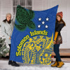 Australia  South Sea Islanders Blanket - Proud To Be Solomon Islander In Polynesian Pattern Inspired Blanket