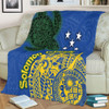 Australia  South Sea Islanders Blanket - Proud To Be Solomon Islander In Polynesian Pattern Inspired Blanket