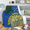 Australia  South Sea Islanders Blanket - Proud To Be Solomon Islander In Polynesian Pattern Inspired Blanket