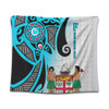 Australia  South Sea Islanders Tapestry - Fiji With Polynesian Tapa Patterns And Coat Of Arms Symbol Tapestry