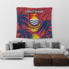 Australia  South Sea Islanders Tapestry - Gilbert Islands In Polynesian Pattern With Coconut Trees Tapestry