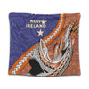 Australia  South Sea Islanders Tapestry - New Ireland Flag With Polynesian Shark Pattern Tapestry