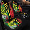 Australia  South Sea Islanders Car Seat Cover - Vanuatu Flag With Habiscus Flowers Car Seat Cover