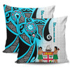 Australia  South Sea Islanders Pillow Cases - Fiji With Polynesian Tapa Patterns And Coat Of Arms Symbol Pillow Cases