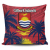 Australia  South Sea Islanders Pillow Cases - Gilbert Islands In Polynesian Pattern With Coconut Trees Pillow Cases