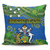Australia  South Sea Islanders Pillow Cases - Solomon Islands Symbol In Polynesian Patterns With Tropical Flowers Style Pillow Cases